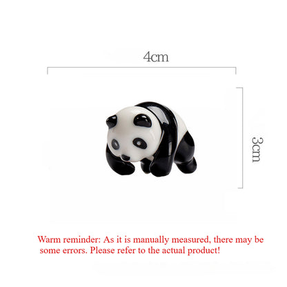 Bundle engraved cute mini red panda teacup pendant ceramic kung fu tea set cover bowl male cup pendant small tea pet ornament