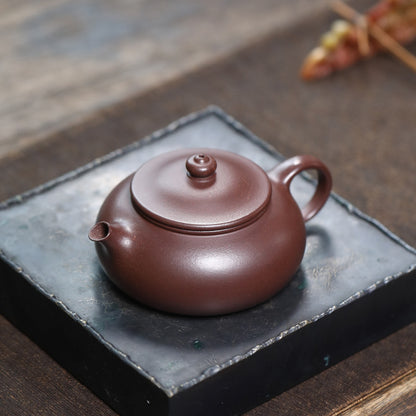 Yixing purple clay pot raw ore purple mud Hanjiang pot ingenious handmade literati elegant ware best-selling purple sand teapot gift tea set